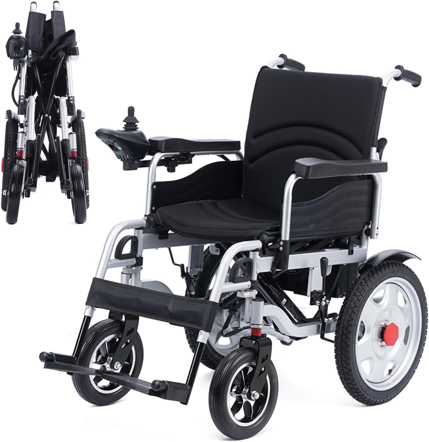 Electric Wheelchairs for Adults,Electric Wheelchair Lightweight Foldable,2x250W Motor Power Wheelchair,All Terrain Motorized Wheelchair for Seniors