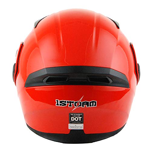 1Storm Motorcycle Modular Full Face Helmet Flip up Dual Visor Sun Shield: HB89