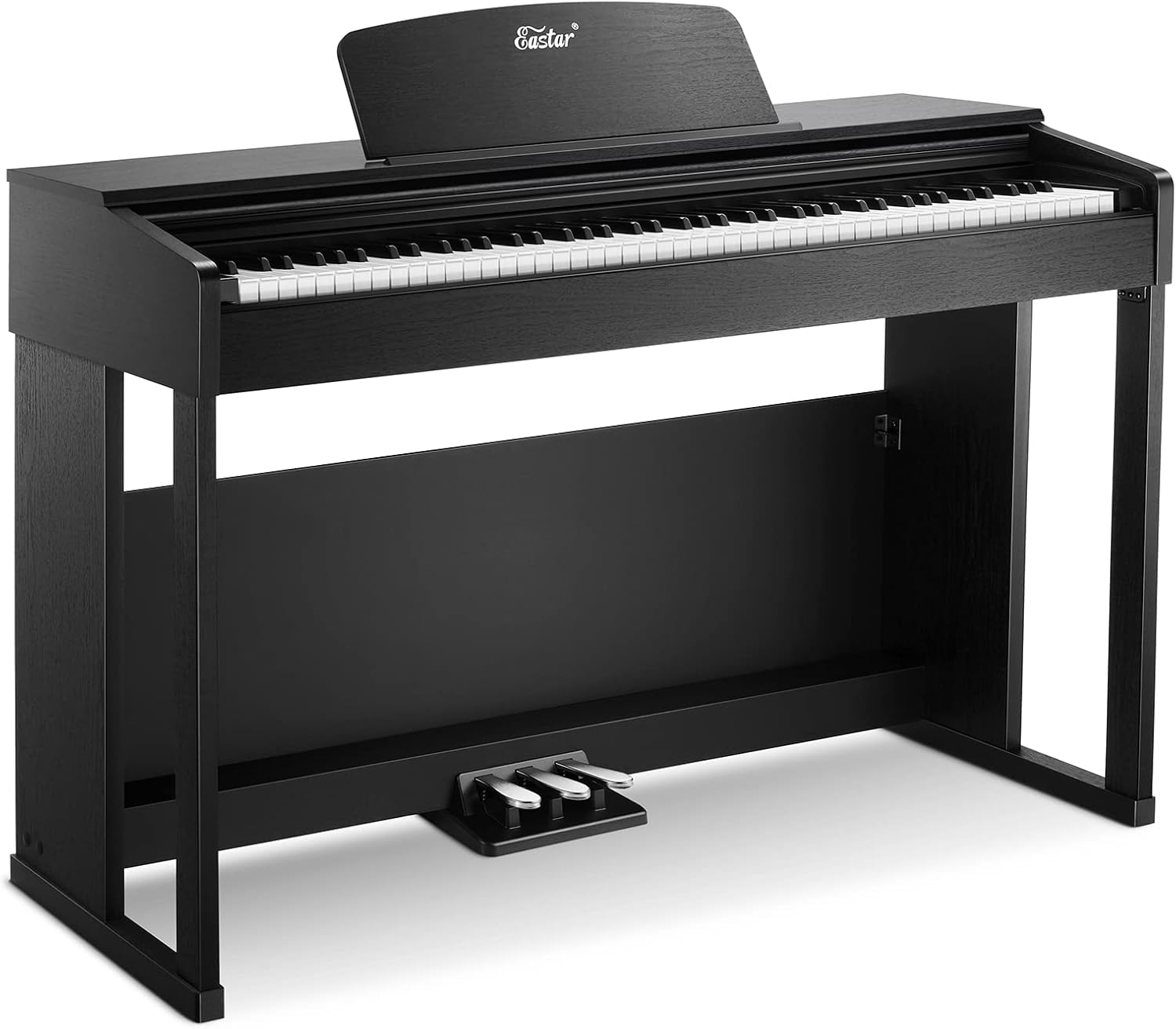 Eastar EP-150 88-Key Keyboard Piano, Beginner Digital Piano with Full Size Graded Hammer Action Weighted Keys, Triple Pedal