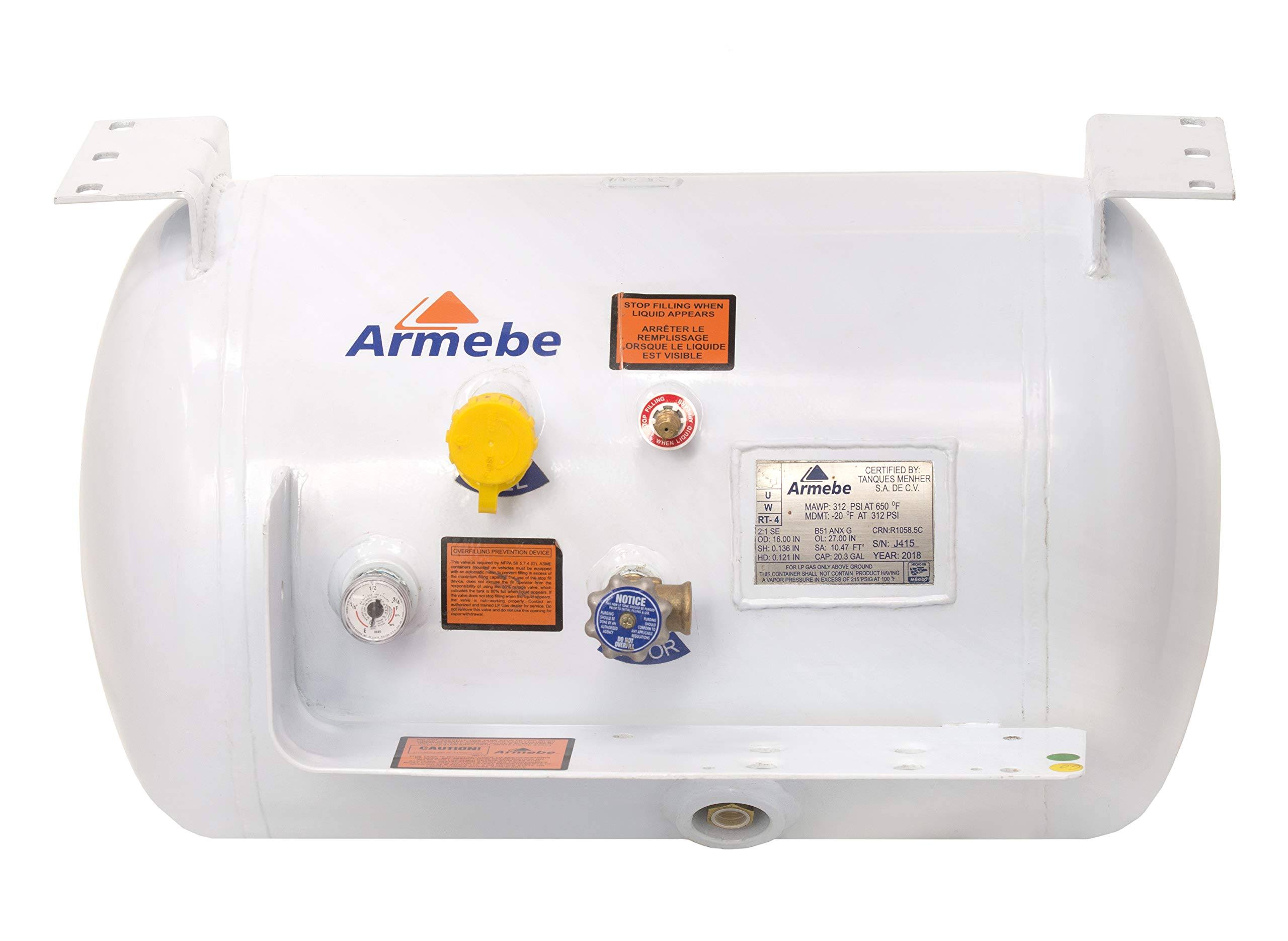 Flame King ASME RV 20.3 gal. Horizontal Propane Tank Cylinder