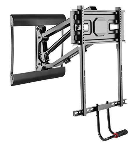 MyCableMart Full Motion Fireplace Drop-Down Wall Mount Bracket 43-70&& TVs to 77