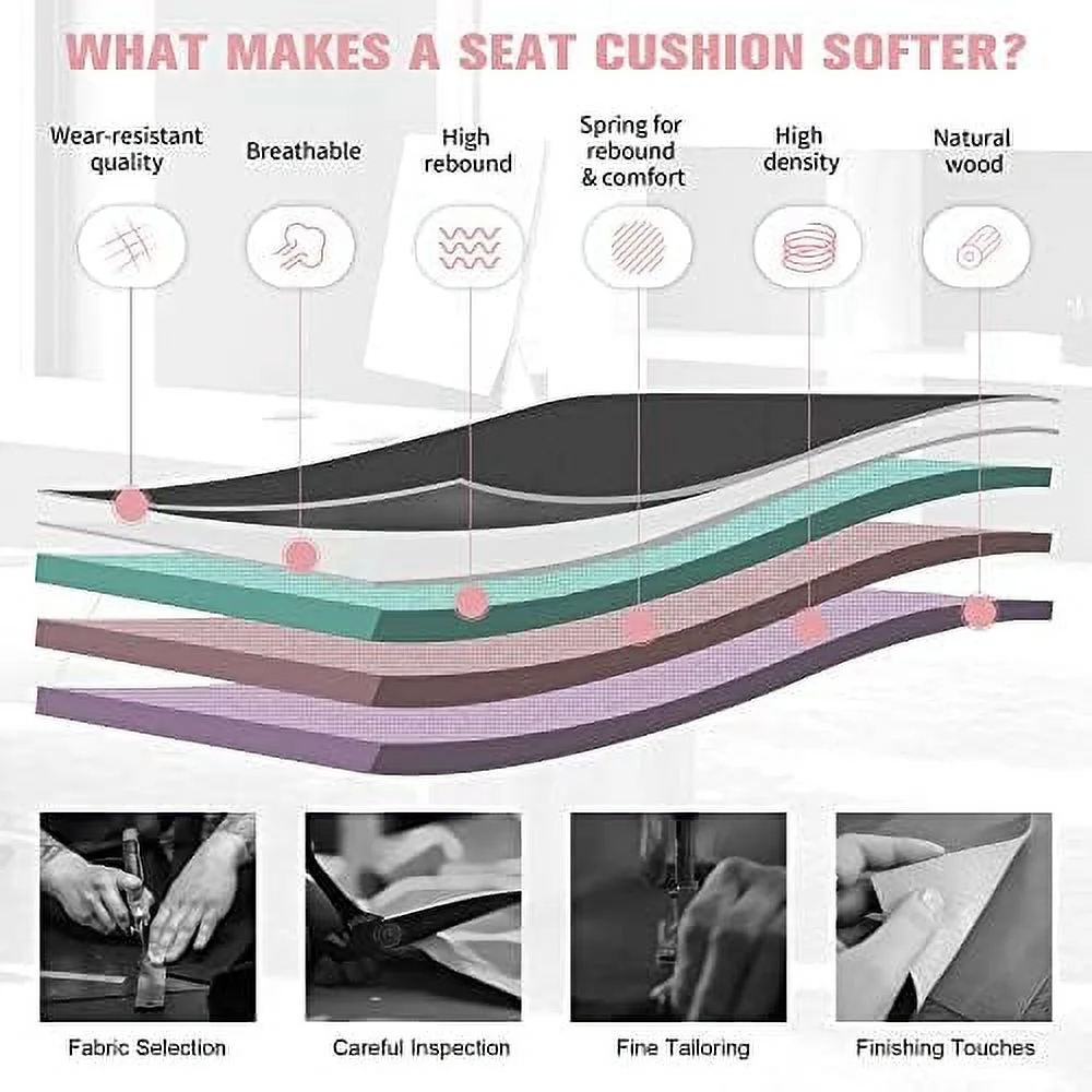 HOOMHIBIU High Back Office Chair  Leather Executive Office Chair  Ergonomic Home Office Desk Chair with Flip-up Arms  Comfortable Double Thickening