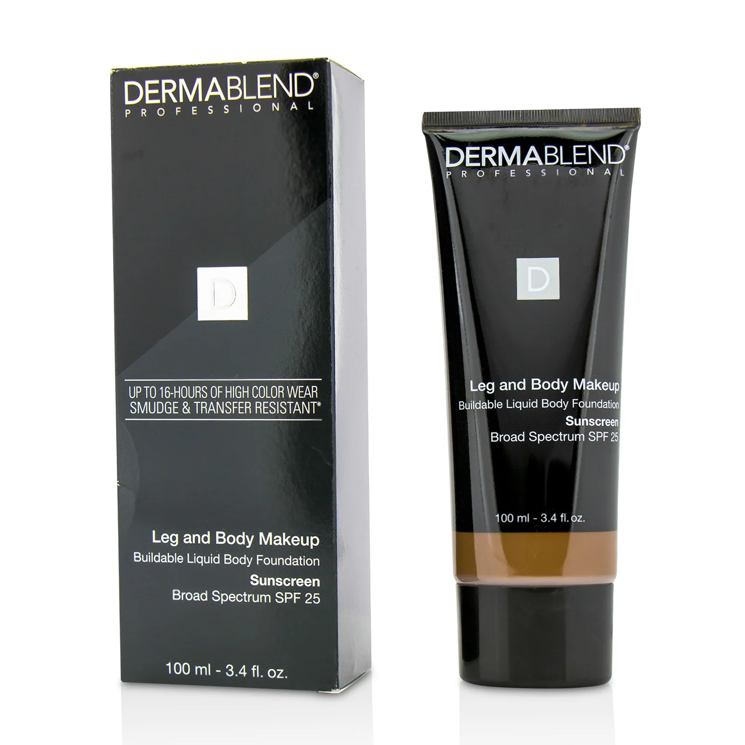Dermablend Leg and Body Make Up Buildable Liquid Body Foundation Sunscreen Broad Spectrum SPF 25 - #Light Beige 35C 100ml/3.4oz