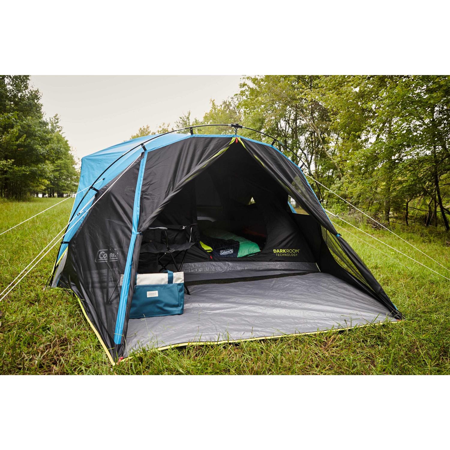 Coleman 4-Person Carlsbad Dark Room Dome Camping Tent with Screen Room - Sports Supplies Online Store