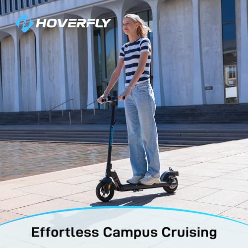 HOVERFLY X1 Electric Scooter for Adults, Anti Flat 8.5" Solid Tire, Max 10 Mile Range and 15.5Mph Speed Power by 250W Motor