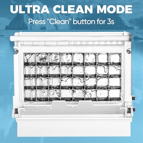 Coolski 15" W Commercial Under Counter Ice Maker Machine, 80 LBS/Day Stainless Steel Built-in Freestanding Ice Maker with Water Filter