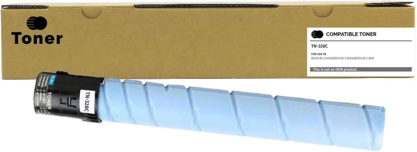 TN328 Toner Cartridge TN328K TN328C TN328Y TN328M Compatible for Konica Minolta Bizhub C250i C300i C360i Copier Printer (Black Cyan Yellow Magenta 4