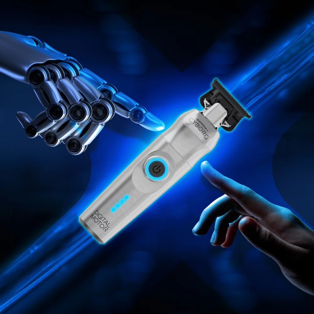 GAMMA+ Cyborg Professional Metal Hair Trimmer with Digital Brushless Motor - Radiant Selections