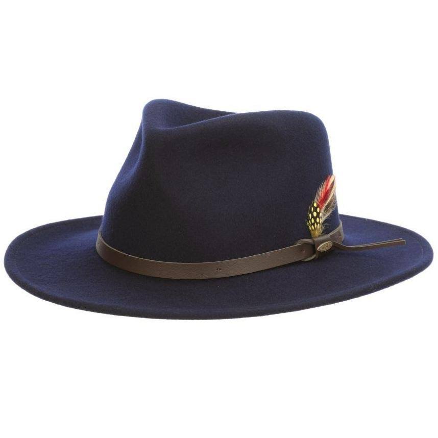 Scala Classico Men&s Crushable Felt Outback, Putty, Large