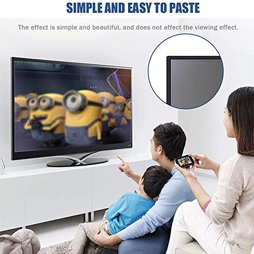Anti Reflection TV Screen Protector, 32-75 Inch Matte Anti Glare Filter Anti Scratch Protection Film for Samsung, Insignia, VIZIO, TCL, Sony, Sharp