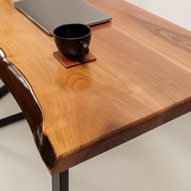 Live Edge Walnut Wooden Table, Kitchen Dining Table, Live Edge Desk, Wooden Desk, Writing Desk, Rustic Wood Table, Wood Counter