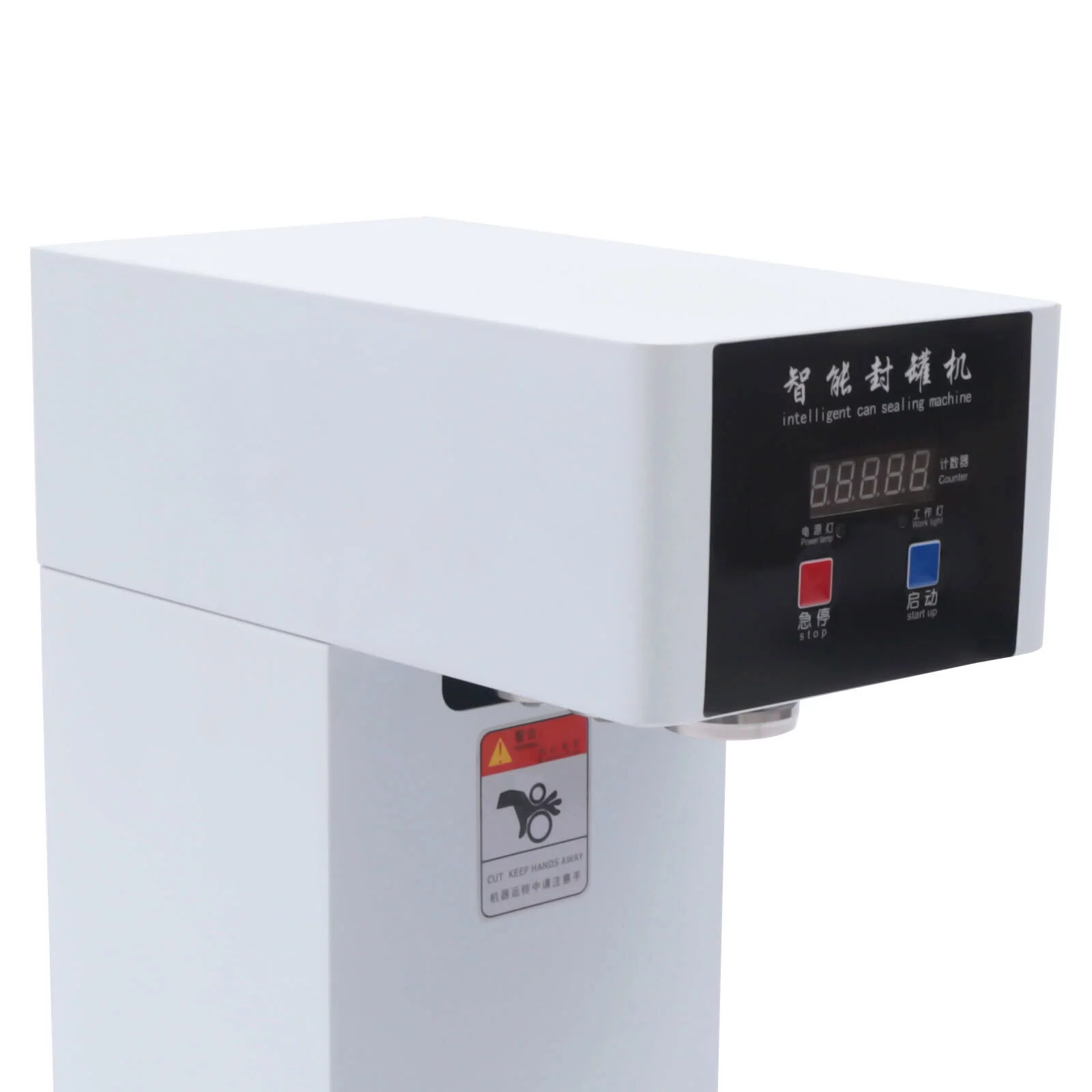 Oukaning Can Sealing Machine Can Seamer Semi Automatic Tin Can Sealer Machine 2.2inch Diameter Electric Can Seamer Machine 180W