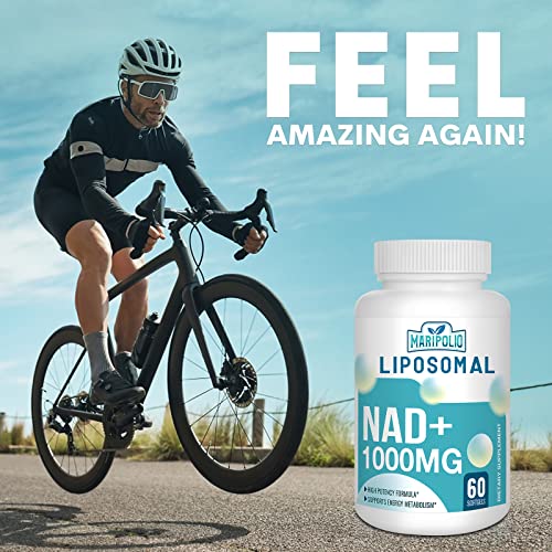 Liposomal NAD+ Supplement 1000 mg | Highest NAD Pontecy | Max Absorption | Pure NAD Supplement | Energy and DNA Repair, Aging Defense
