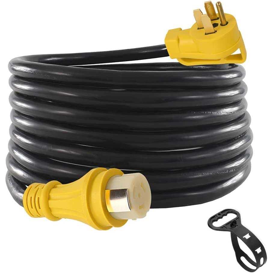25ft 50Amp STW Heavy Duty RV Extension Cord,14-50P Male and SS2-50R Twist-Locking Female,125V/250V for RV Trailer - Shop Hardware Tools Online Store