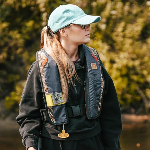 BLUESTORM Stratus 35 Inflatable Life Jacket PFD for Adults | US Coast Guard (USCG) Approved Automatic Self Inflating Life Vest Preserver with Manual