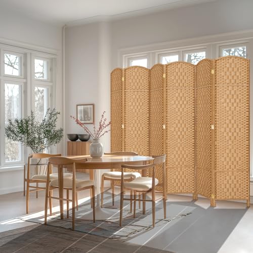 Room Divider, Room Dividers and Folding Privacy Screens, 16in Privacy Screen, 6 Panel Temporary Wall Partitions, 6ft Space Separation Panel Screen