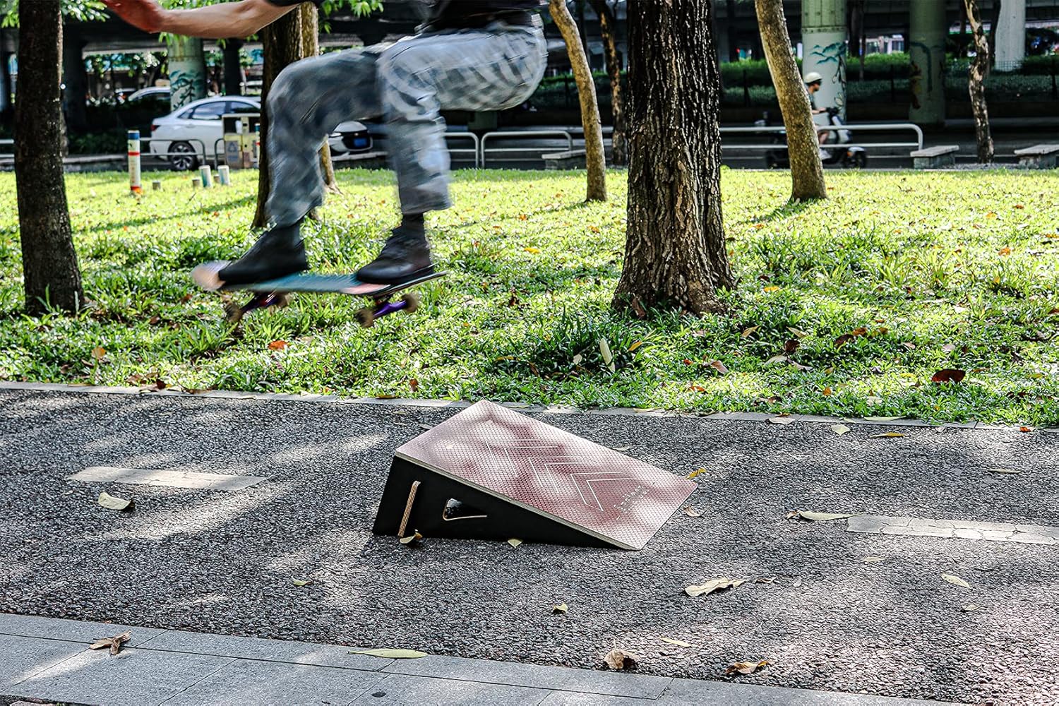Andjoor Skateboard ramp Bike ramp Scooter ramp Skate ramp RC ramp BMX ramp RC car ramp Dirt Bike ramps for Kids Jumping