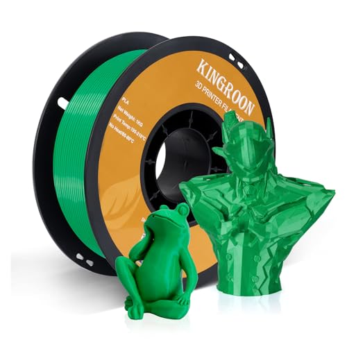 Kingroon PLA 3D Printer Filament, 12Rolls, Dimensional Accuracy +/- 0.03 mm, 12kg Spool(26.4lbs)
