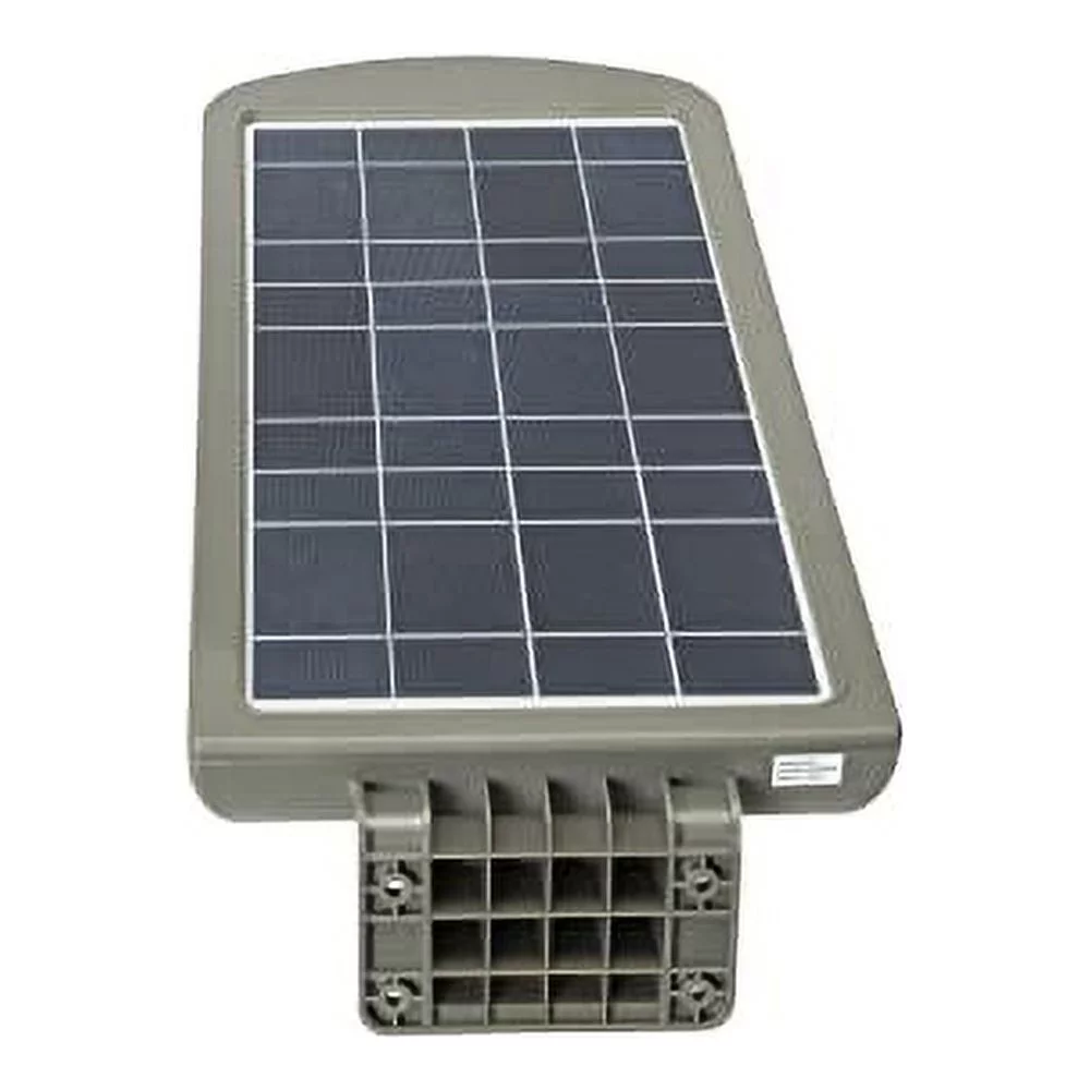 Gama Sonic 2800 Lumens Outdoor Solar Light with PIR Motion Sensor with Timer, Bright White Area Light, Dark Grey