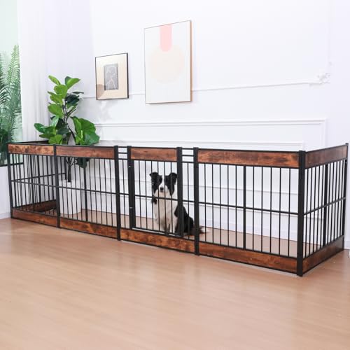 Dog Playpen, 31.5" Height Dog Pen Indoor, Heavy Duty, Safe and Sturdy, Furniture Style Puppy Pen