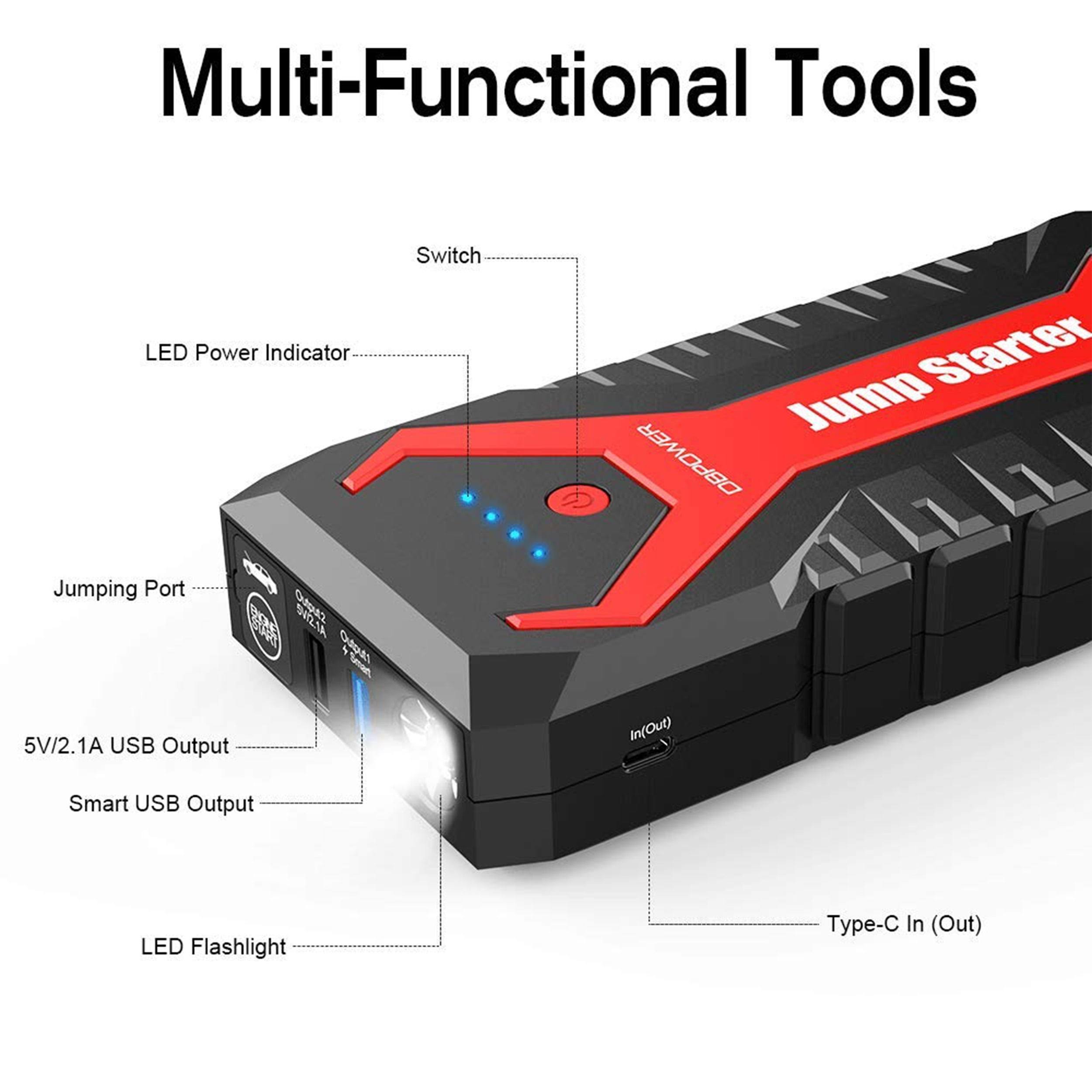 Dbpower Car Jump Starter Auto Booster Pack