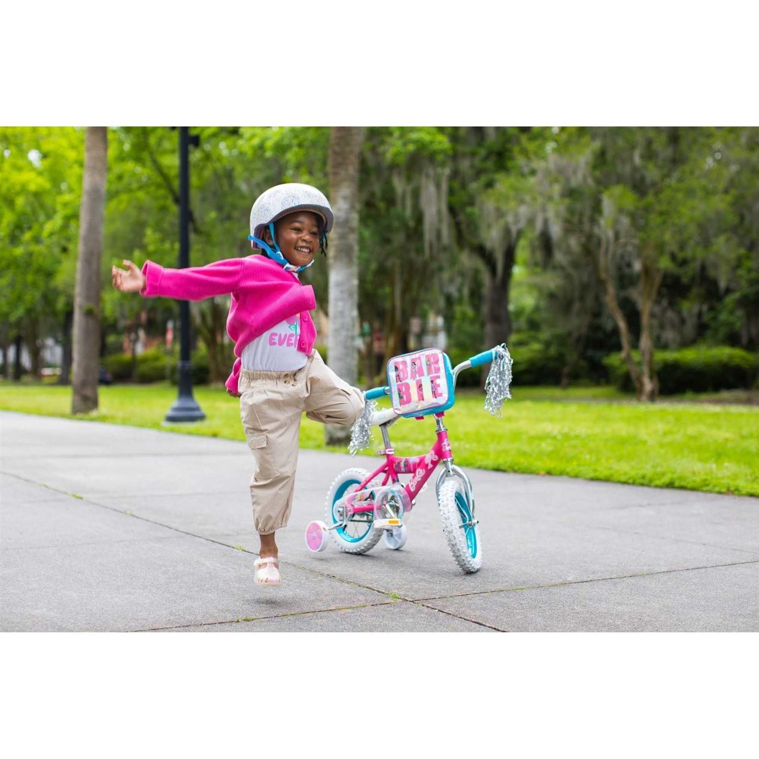 Dynacraft Barbie 12-inch Girls BMX Bike for Age 3-5 Years - Sports Supplies Online Store