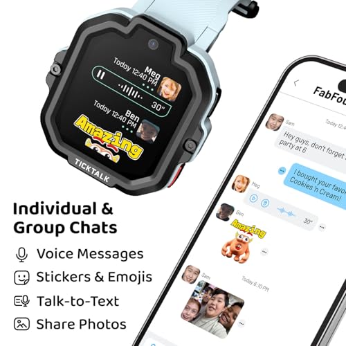 TickTalk5 - Kids Smart Watch with GPS Tracker, Video Calling, SOS, & Parental Controls | Smartwatch with Free Music, Texting, Kid Phone Call and Text