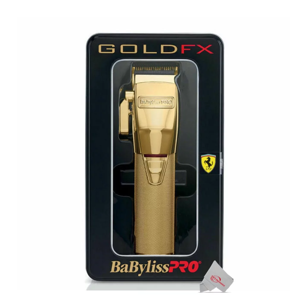 BaByliss PRO FX870G Cordless Clipper Gold with Replacement Gold Titanium Wedge Blade #FX603G - Radiant Selections