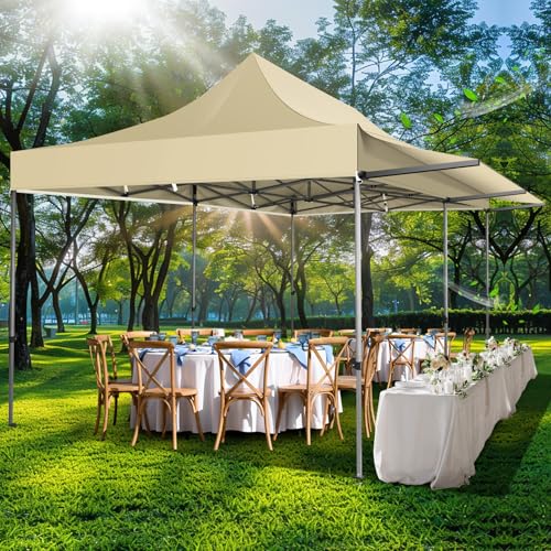 COBIZI 10x10 Pop Up Canopy Tent with Awning