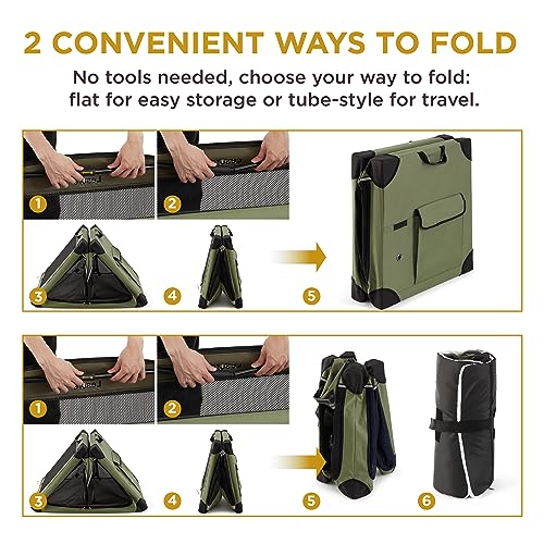 Lesure Soft Collapsible Dog Crate - 42 Inch Portable Travel Crate for Extra Large Dogs Indoor & Outdoor
