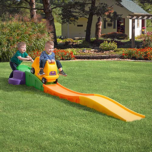 Step2 Up & Down Roller Coaster Toy for Kids, Ride On Push Car, Indoor/Outdoor Playset, Toddlers Ages 2 - 5 years old, Compact Storage