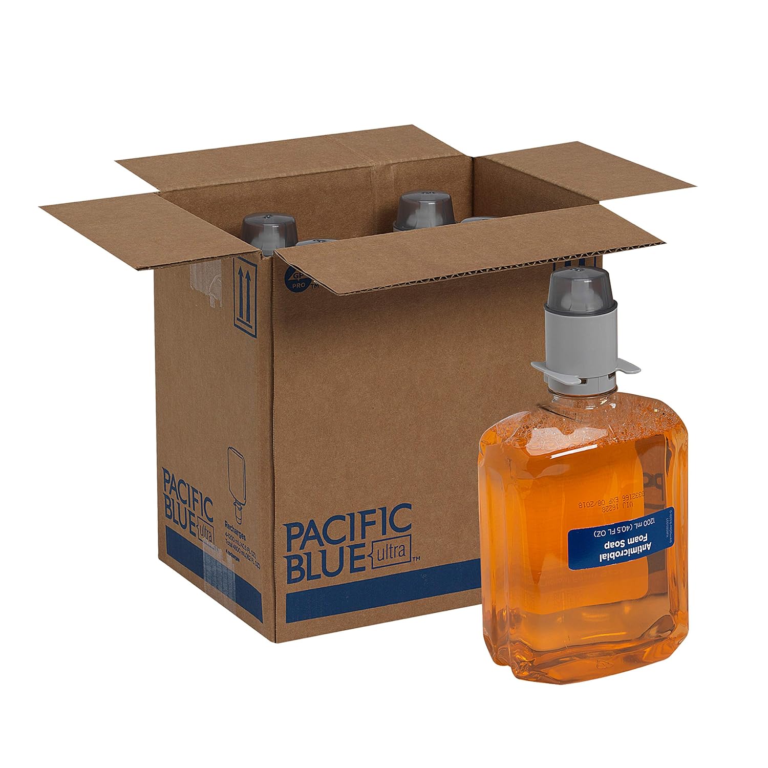 Pacific Blue Ultra Gentle Foam Hand Soap Refills for Manual Dispensers by GP PRO (Georgia-Pacific), Dye and Fragrance Free, 43714, 1