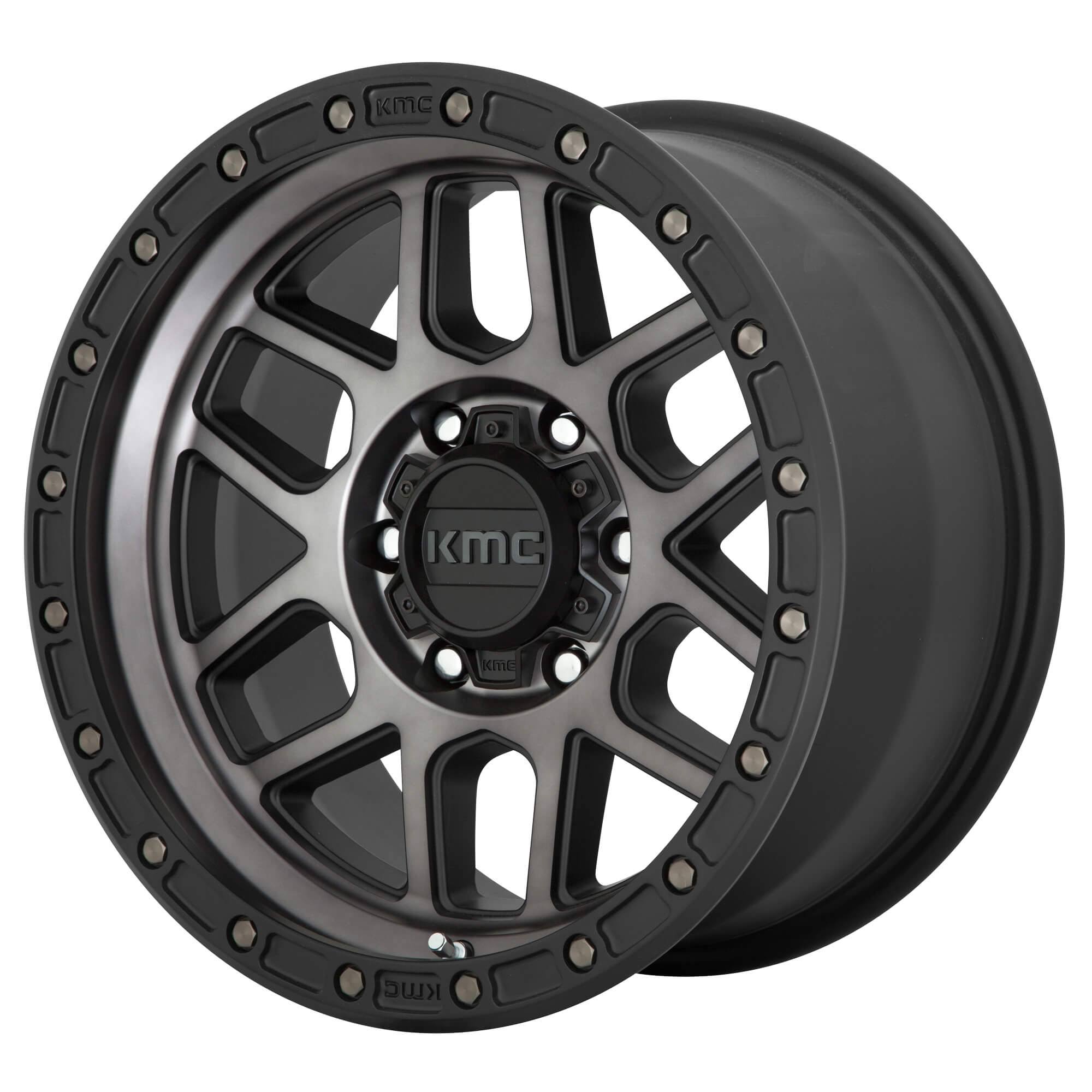 KMC KM544 Mesa - Satin Black w/ Gray Tint | 20x9 00MM | 6x135
