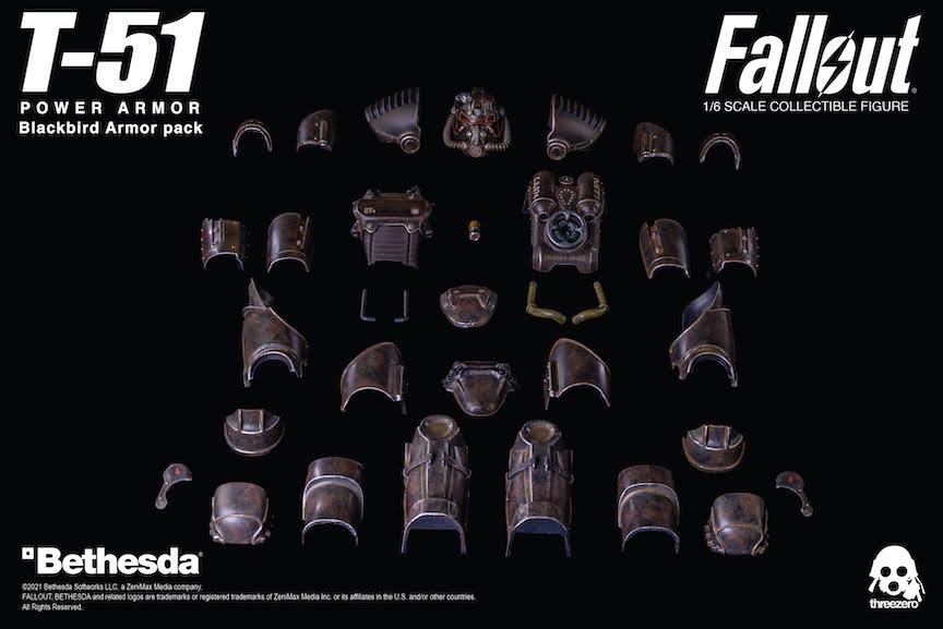 T-51 Blackbird 1:6 Scale Power Armor Pack | Fallout | Threezero - Megean