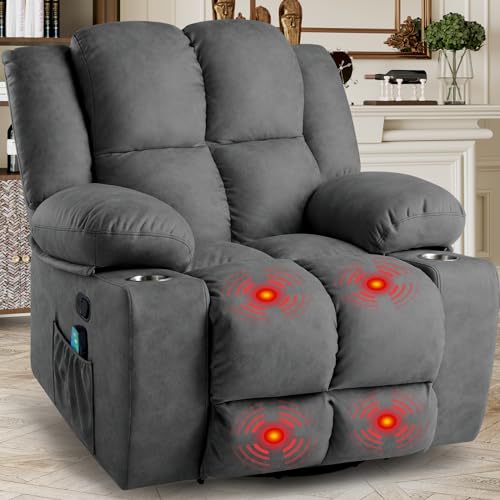 Oversized Power Lift Recliner Chair for Elderly with Massage, Electric Lift Chair Sofa with USB Port, Infinite Position, Side Pockets, Remote Control