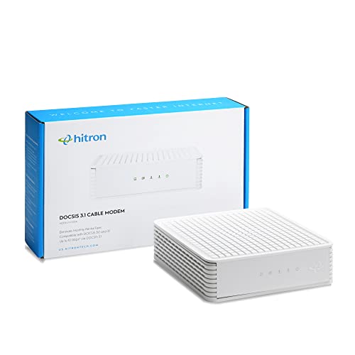Hitron CODA56 Multi-Gigabit DOCSIS 3.1 Modem | 2.5 Gbps Max Internet Speeds | Certified with Xfinity, Charter Spectrum