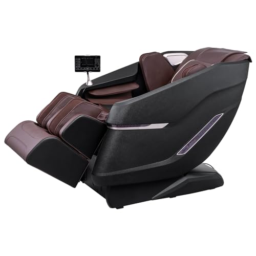 VEVOR Full Body Massage Chair, SL-Track Zero Gravity Massage Recliner, 3D Shiatsu, Body Scan, Heating, Bluetooth Speaker, Airbags for Living Room