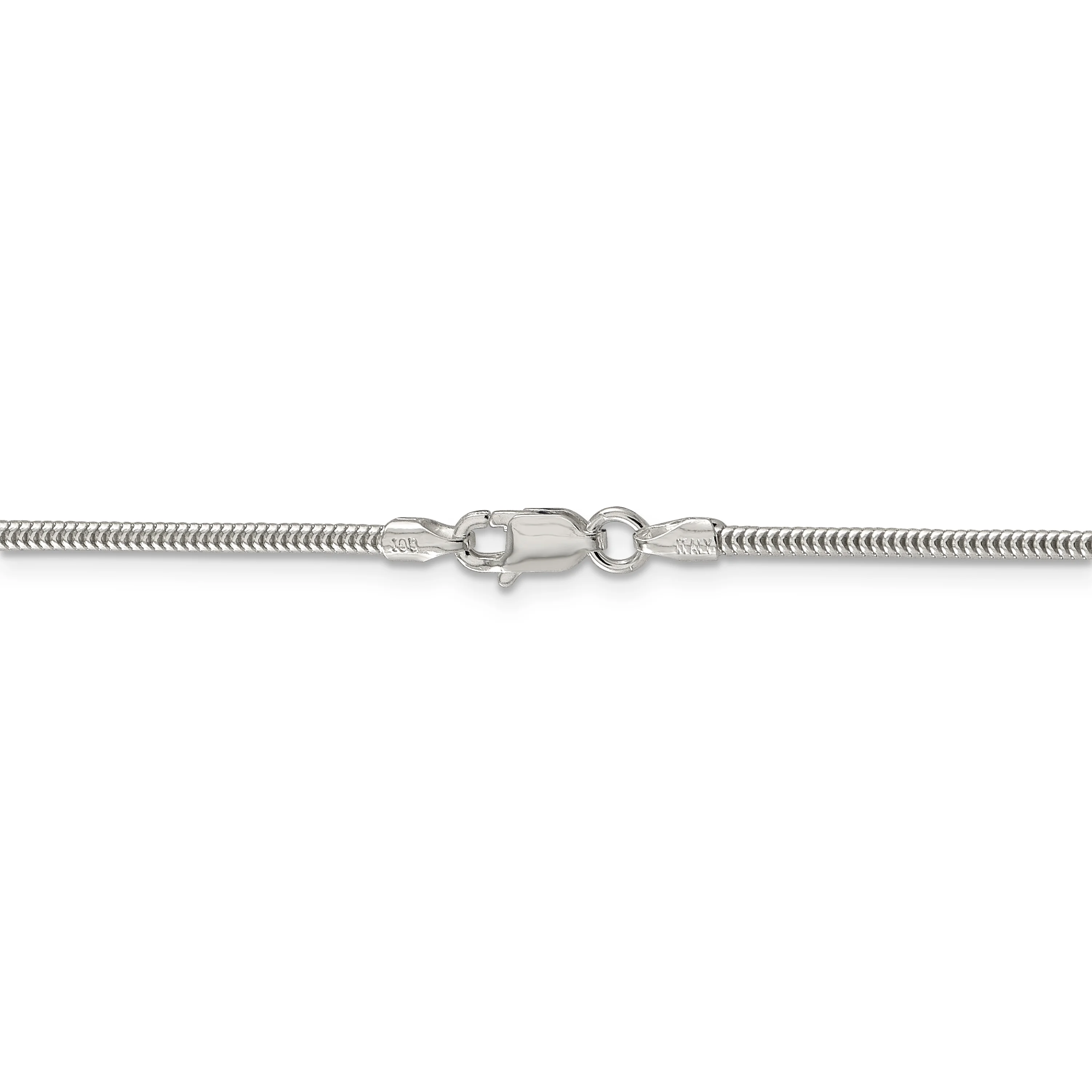 Primal Silver Sterling Silver 1.6mm Round Snake Chain