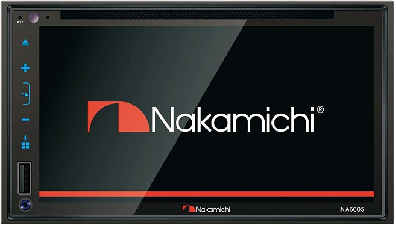 NAKAMICHI NA6605 Double-Din In-Dash 6.8" WVGA Display Apple Car Play & Andriod Auto Multimedia CD DVD USB MP3 Bluetooth Spotify & Pandora Car Stereo