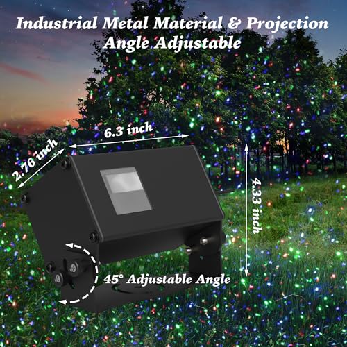 AIRIVO Outdoor Laser Lights Projector, 5 Color Motion Firefly Lights Star Show Projection Light