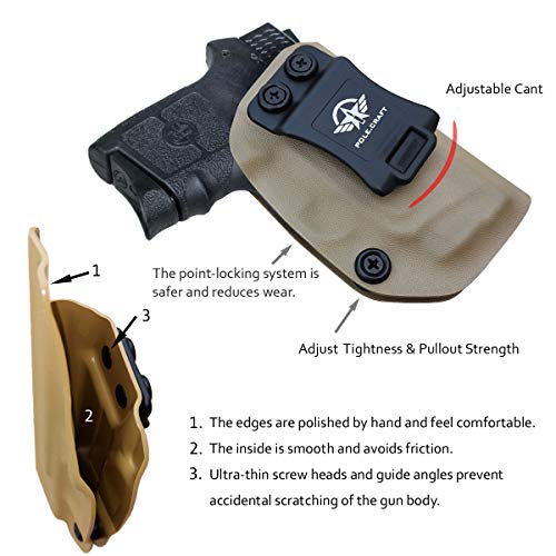 Bodyguard 380 Holster IWB Kydex Holster Custom Fit: Smith & Wesson M&P Bodyguard 380 / Bodyguard 380 with Integrated Laser Pistol