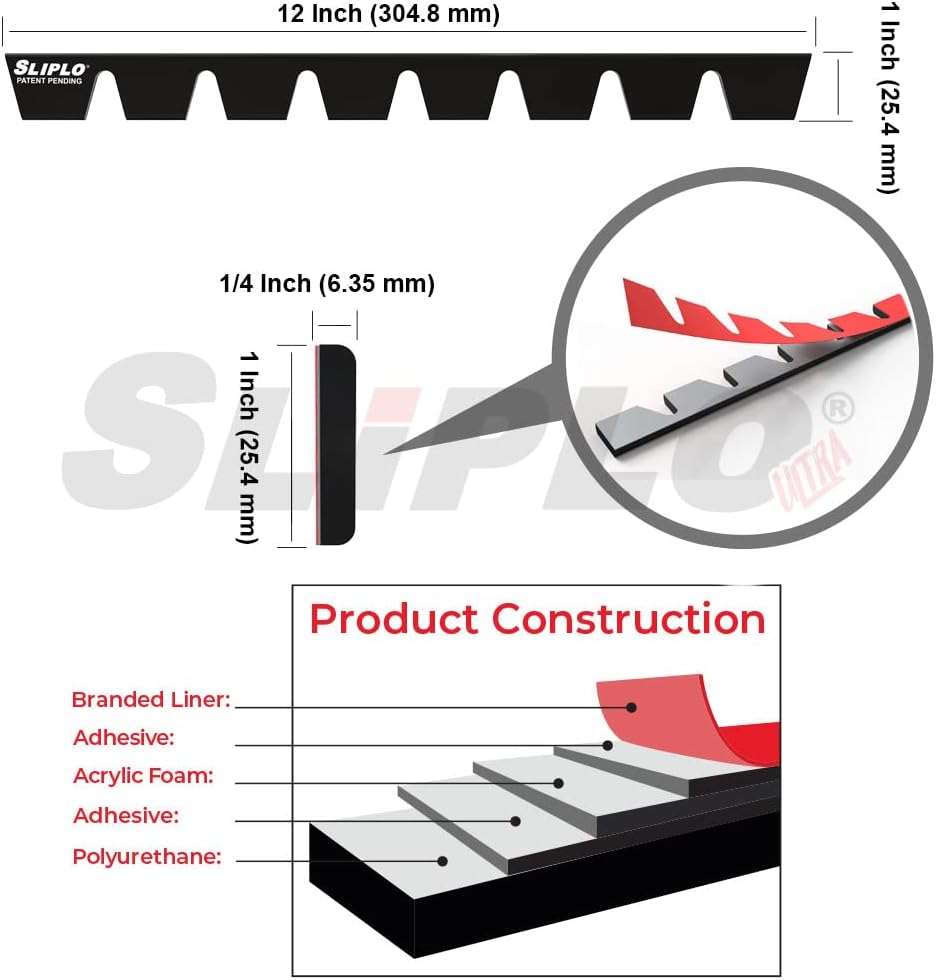 SLIPLO Ultra Universal Front Bumper Scrape Guard Skid Plate Bumper Protection for Lowered Cars, Carbon Fiber Splitters and Aftermarket Bumper Lips