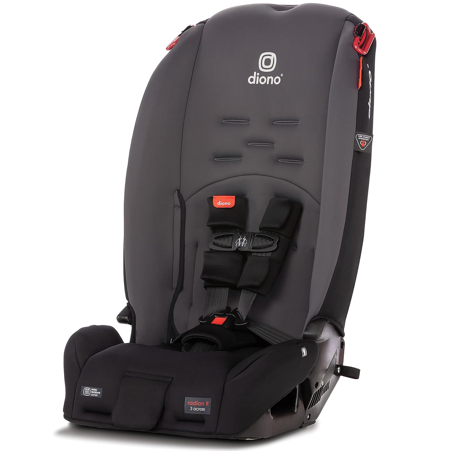 Diono Radian 3R, 3-in-1 Convertible Car Seat, Rear Facing & Forward Facing, 10 Years 1 Car Seat, Slim Fit 3 Across, Pink Blossom