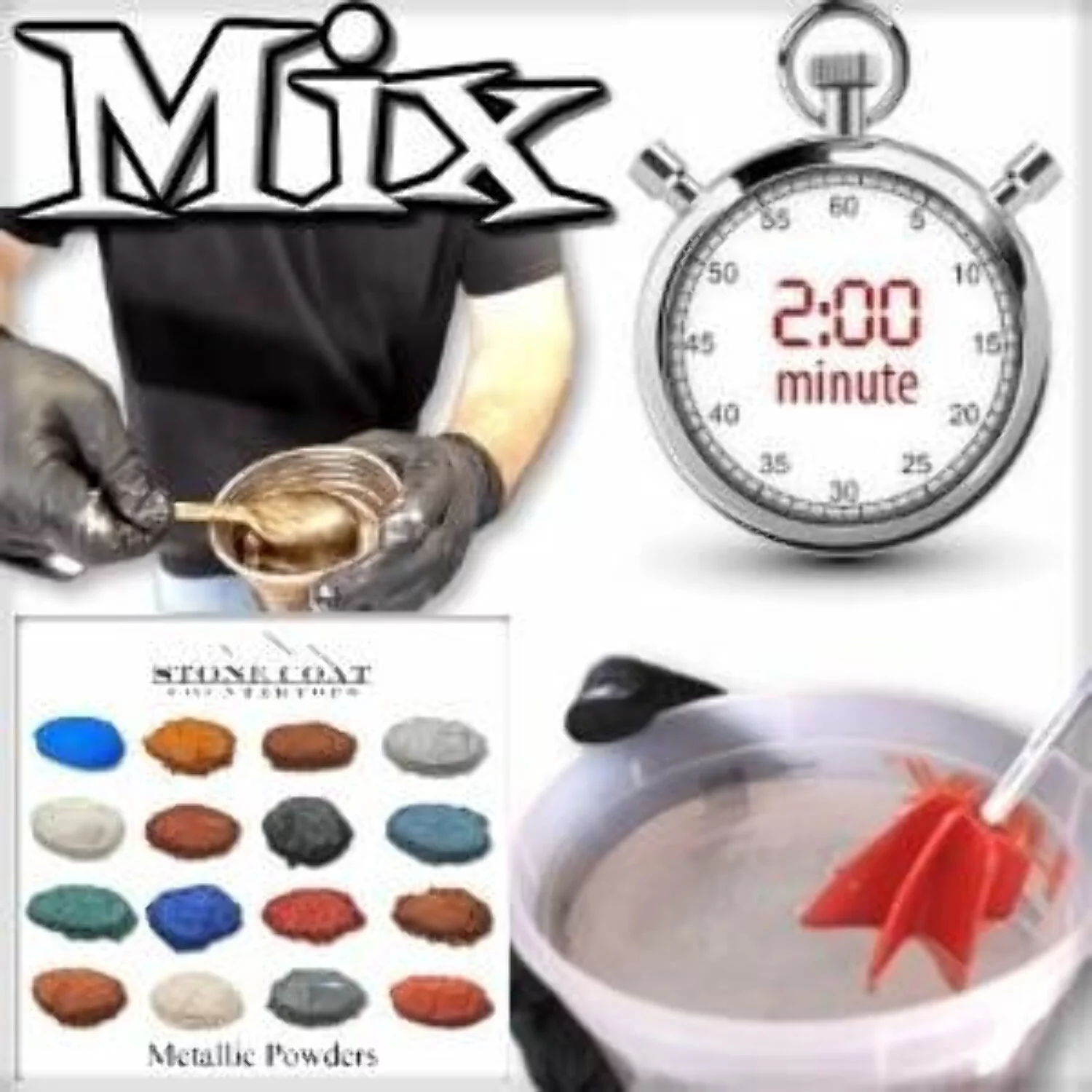 Stone Coat Countertops (1/2 Gallon) Epoxy Resin Kit for DIY Projects, Kitchens, Bathrooms, Counters, Tables, Wood Slabs