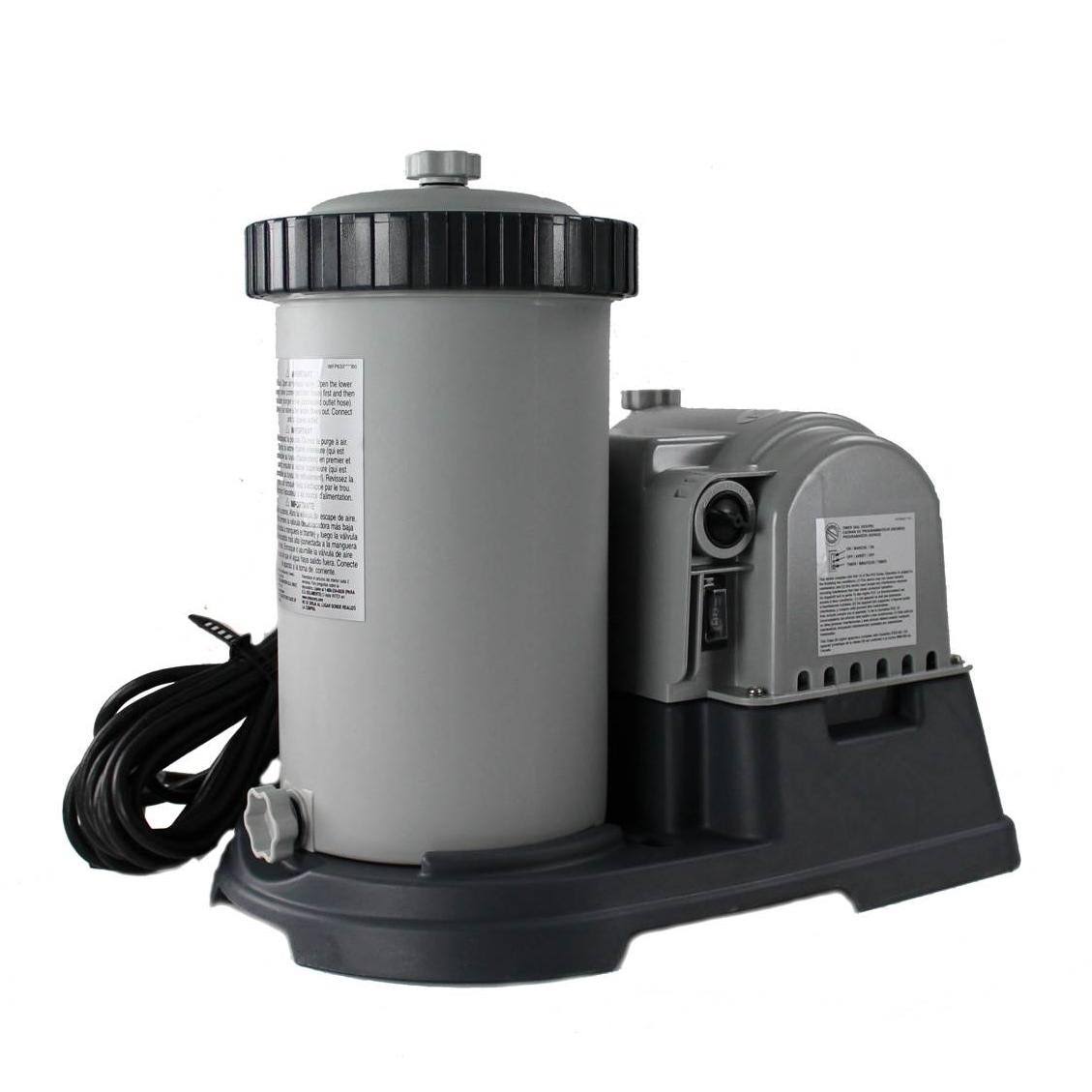 Intex Krystal Clear 2500 GPH Pool Filter Cartridge Pump and Wall Mounted Skimmer 79611223