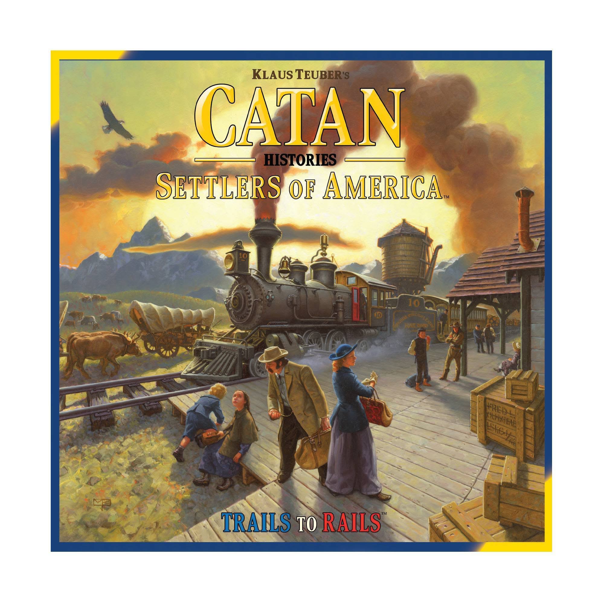 Catan Board Game, Histories: Settlers Of America Trails To Rails