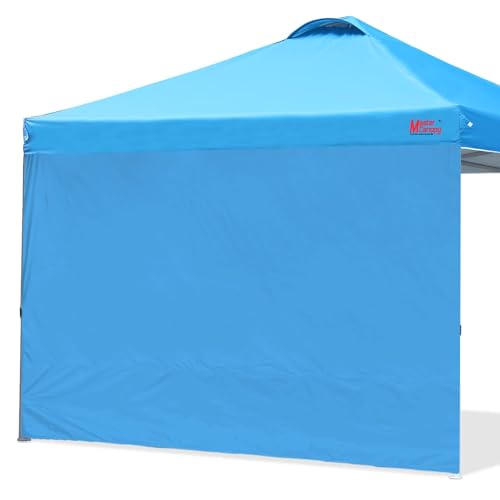 MASTERCANOPY Durable Pop-up Canopy Tent with 1 Sidewall (10'x10',White)