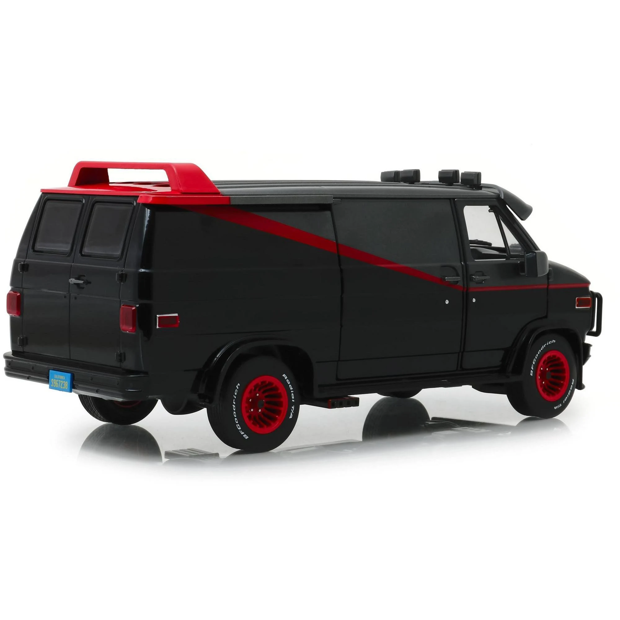 1983 GMC Vandura Black The A-Team (1983-1987) TV Series 1/18 Diecast Model Car by Greenlight