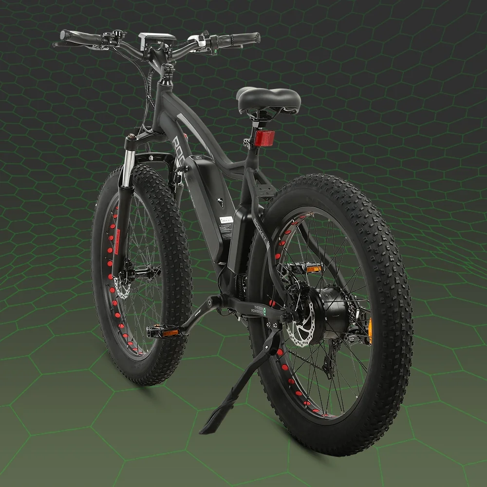 Ecotric 26 Inch Fat Tire Electric Bicycle Powerful 500 W Motor 36 V/12.5 Ah Removable Lithium Battery Beach Snow Shock Absorption Mountain for Adults
