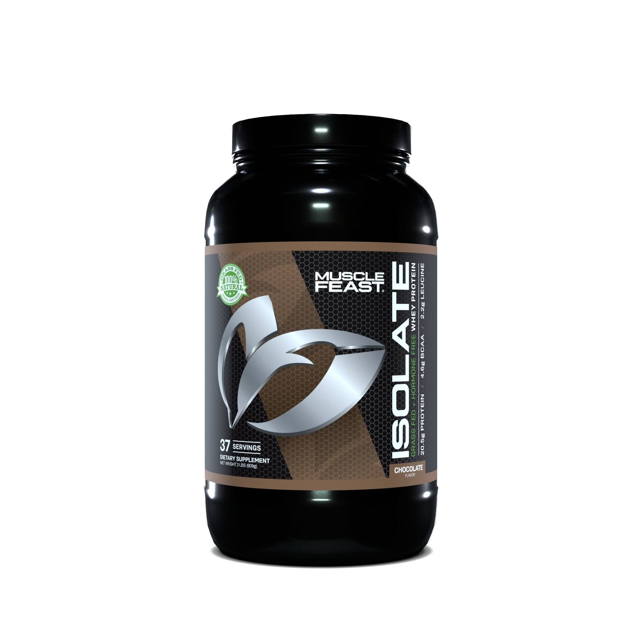 Muscle Feast 100% Pure Whey Protein Isolate Powder - Cappuccino Dairy - 5 lb